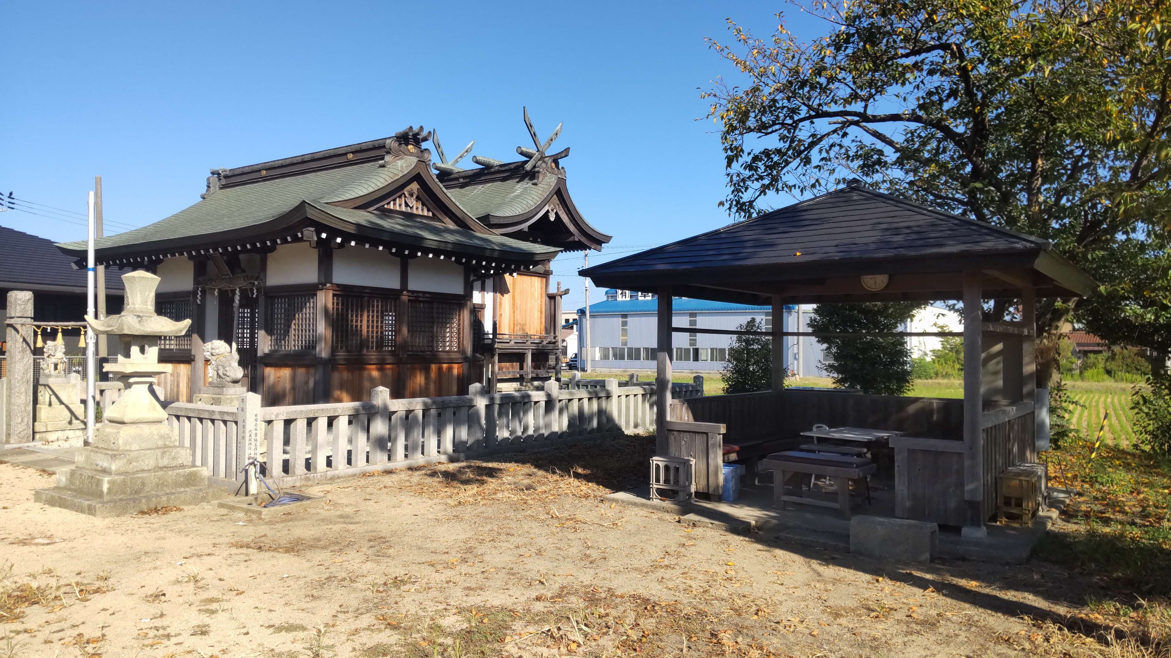 出新田自治会の岡神社(通称権現さん)の画像
